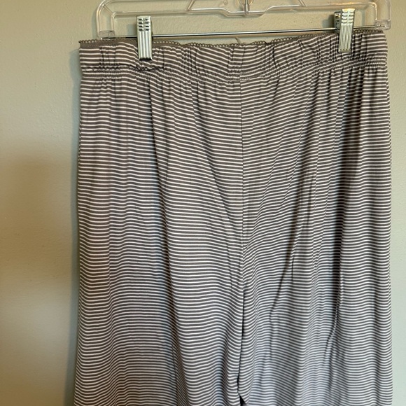 Tahari Sleepwear women's lounge pants elastic waist w/tie stripe size Large - Picture 7 of 7